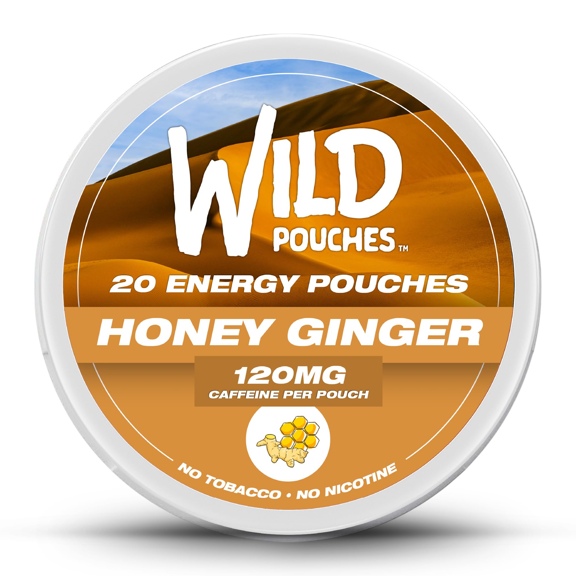 Amazon.com: Wild 120mg Caffeine Pouches Nicotine Free Honey Ginger